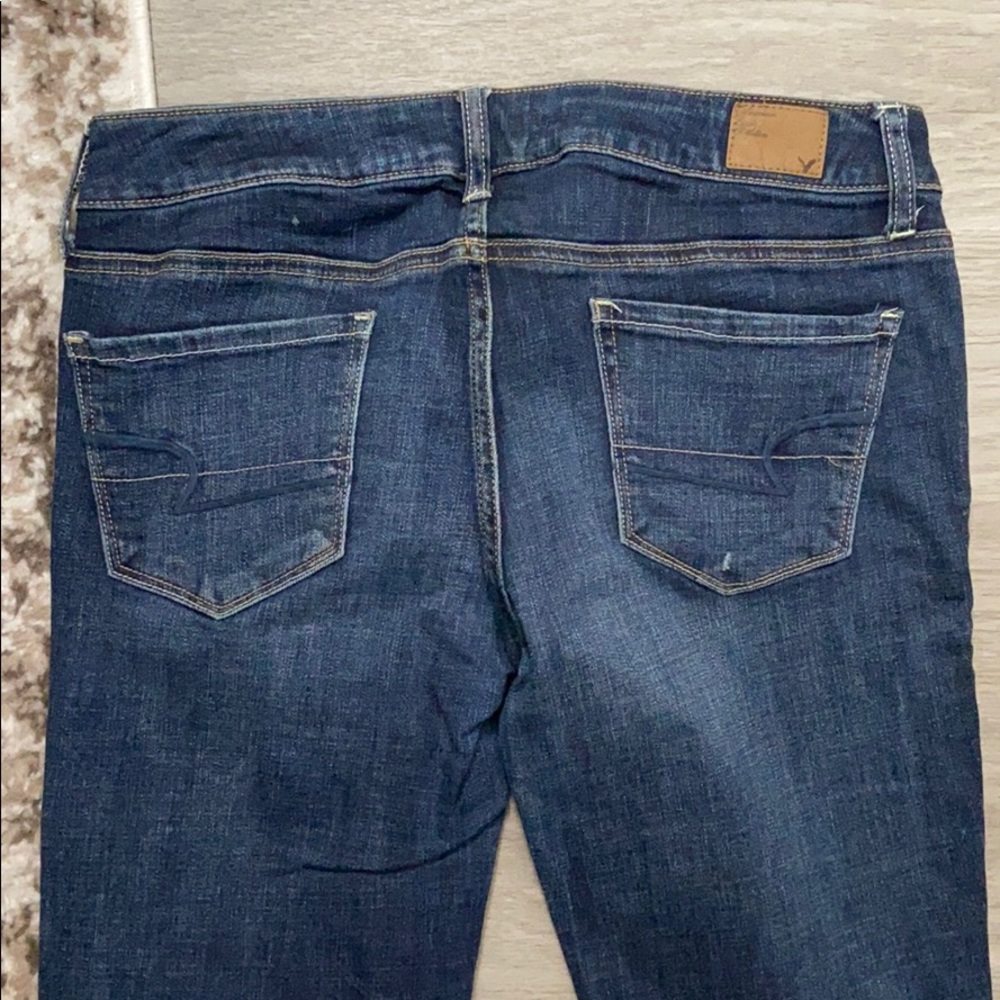 American Eagle Outfitters Women's Skinny Jeans - Dark Blue Wash